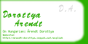dorottya arendt business card
